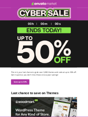 Envato - 🚨 Final call to save up to 50%!