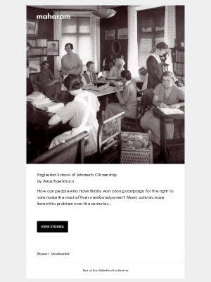 Maharam - Fogelstad School of Women's Citizenship by Alice Rawsthorn