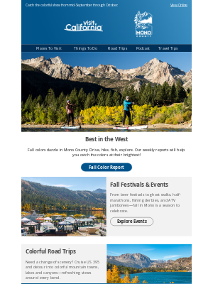 Visit California - California’s Fall Color Hotspot!