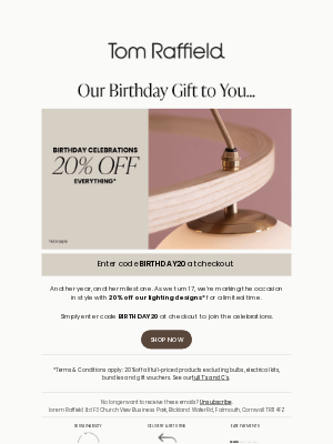 Tom Raffield (United Kingdom) - 20% OFF almost everything!