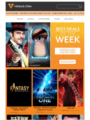 Vegas - BEST Deals of The Week ⭐️ Book Your Next Vegas Getaway