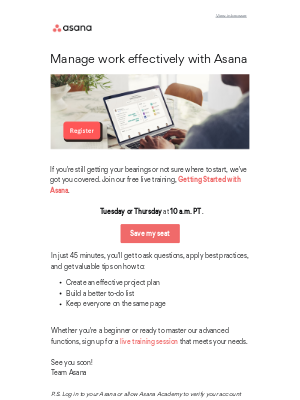 Asana - 📆  Join live: Your ultimate guide to getting more done in Asana