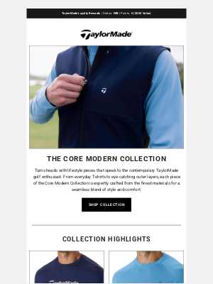TaylorMade Golf - Core Modern Apparel Collection