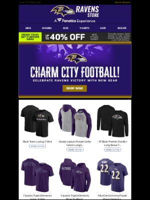 Baltimore Ravens - Celebrate The Ravens Win In New Gear!