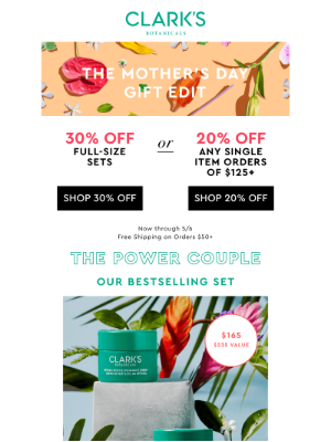 Clark's Botanicals - 30% Off the Power Couple - Just in Time for Mom 💕