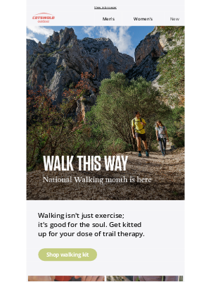 Cotswold Outdoor (United Kingdom) - Guess what month it is? ⛰️🚶