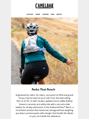 CamelBak - Bike Packs: Ready For Any Ride