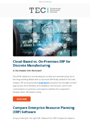Technology Evaluation Centers - 🚀 Cloud vs. On-Premises ERP: Which Wins for Manufacturers?