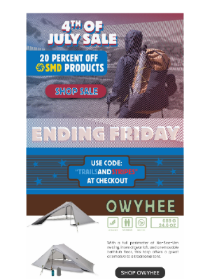 Six Moon Designs - Don't Miss Out: 20% Off Ends Friday