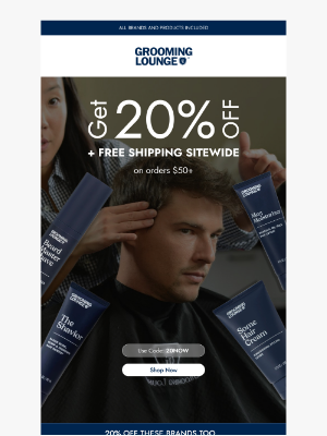 Grooming Lounge - fw: your super-handsome offer