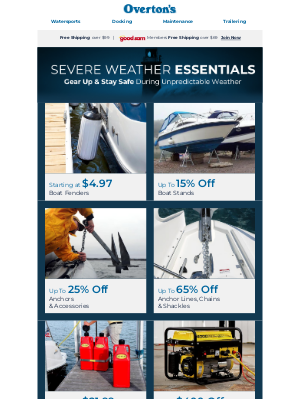 Camping World - Weather the Storm - Save up to 65%