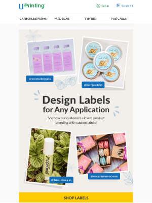 UPrinting - Creative Ideas To Help You Label Up