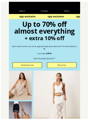 ASOS  - Up to 70% off almost everything