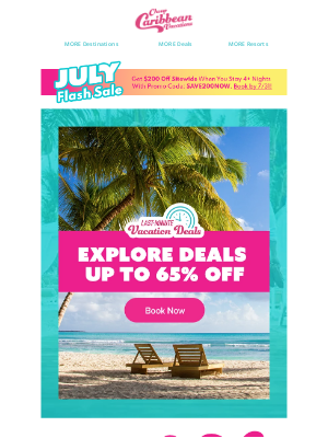 CheapCaribbean - Thinking About a Vacay? Book Now and Unlock Up to 65% Off 🤩