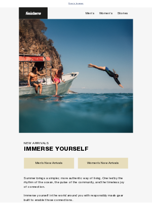 Finisterre - NEW Summer 2025 Range