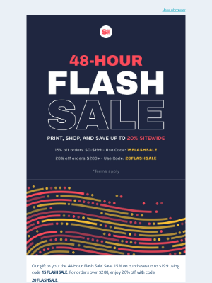 Shapeways - 🚨Today: 48-Hour FLASH SALE - up to 20% off sitewide!
