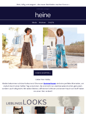 Heine (Germany) - Hier haben wir die neuen Hosen an! 👖