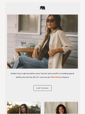 Mother's Day Sale: Buy One, Get One 20% Off