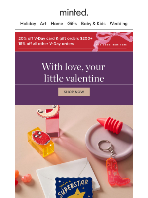 Minted - Ready-to-personalize valentines