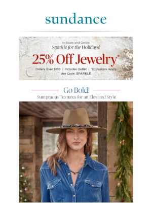 Sundance Catalog - 25% Off Jewelry Starts NOW!
