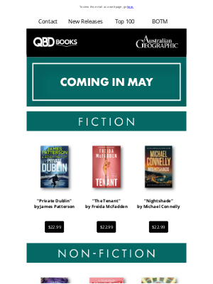QBD The Bookshop (Australia) - QBD Books: New This Month