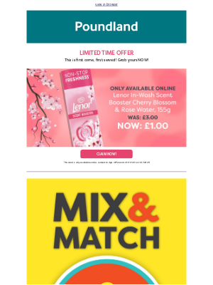 Poundshop - ACT NOW! 🌸 £1 LENOR SCENT BOOSTERS!