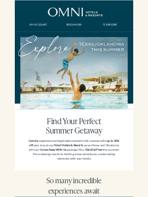 Omni Hotels & Resorts - John, Discover Summer Adventures in Texas & Oklahoma with Omni