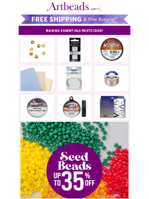Artbeads - Hot Restock Alert: Beads & Supplies You Love 💎