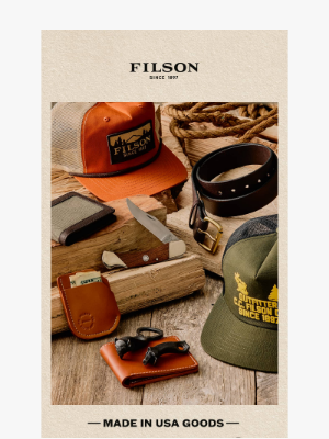 Filson - Summer Essentials & Accessories Made in USA