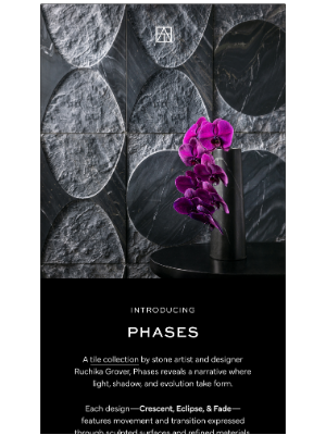 Artistic Tile - Discover the Phases collection by stone artist Ruchika Grover