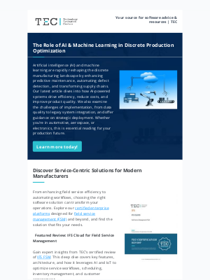 Technology Evaluation Centers - Boost Efficiency, Cut Costs: The Power of AI in Production
