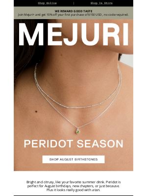 Mejuri - Made For August Babies