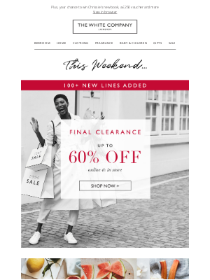 The White Company - Up to 60% off | Don’t miss our final clearance