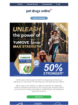 Pet Prescription (United Kingdom) - 📣 New product alert | Unleash the power of YuMOVE Senior Max Strength