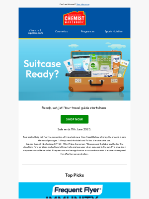 Chemist Warehouse Australia - Pack like a pro 🌍✈️