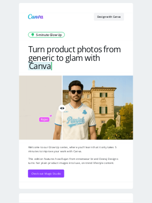 Canva - For this 5-min Glow Up: Make plain images eye-catching