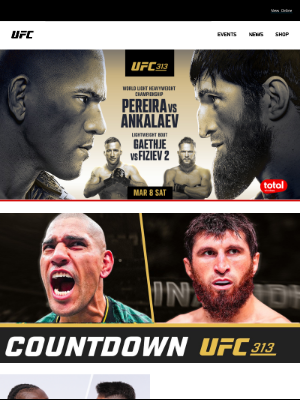 UFC Official Online Store - The Stakes Are High at UFC 313