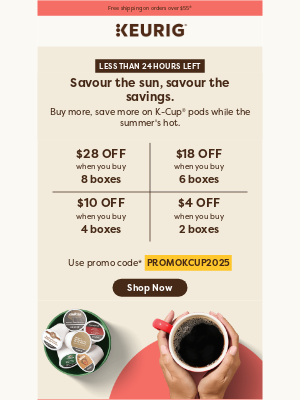 Keurig Canada - ⏳ Last chance to save on our most popular K-Cup pods
