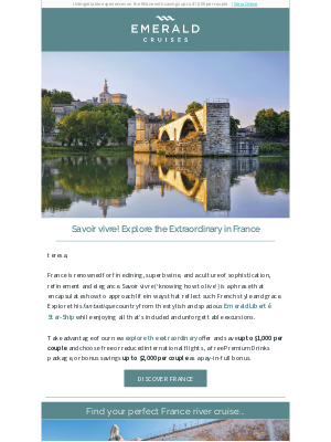 Emerald Waterways - Explore the South of France & Beyond