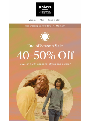 prAna - Enjoy 40-50% Off Our Favorites!