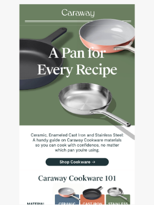 Caraway - Stainless, Ceramic, or Cast Iron...
