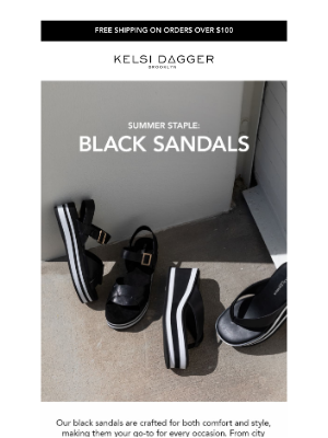 Kelsi Dagger BK - The Perfect Black Sandals Are Here