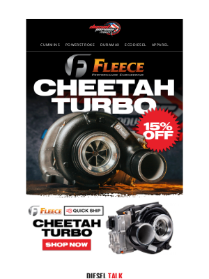 DieselPowerProducts - ICYMI: Save Money On A Fleece Cheetah