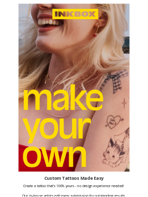 inkbox - make your own tattoos 💛
