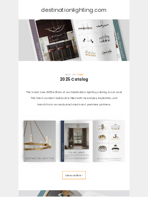 Destination Lighting - The NEW 2025 Catalog is Here!