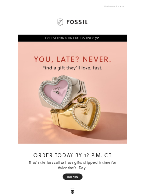 Fossil - Get Their ❤️ Gift In Time