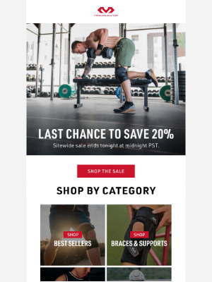 Mcdavid Sports Medical - ⏰ Ends Tonight: 20% Off EVERYTHING ⏰