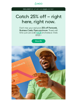 MOO - 📬 Your 25% offer is waiting…
