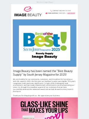 Image Beauty - Exciting News- Image Beauty Named 