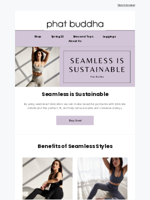 Phat Buddha - Seamless is Sustainable